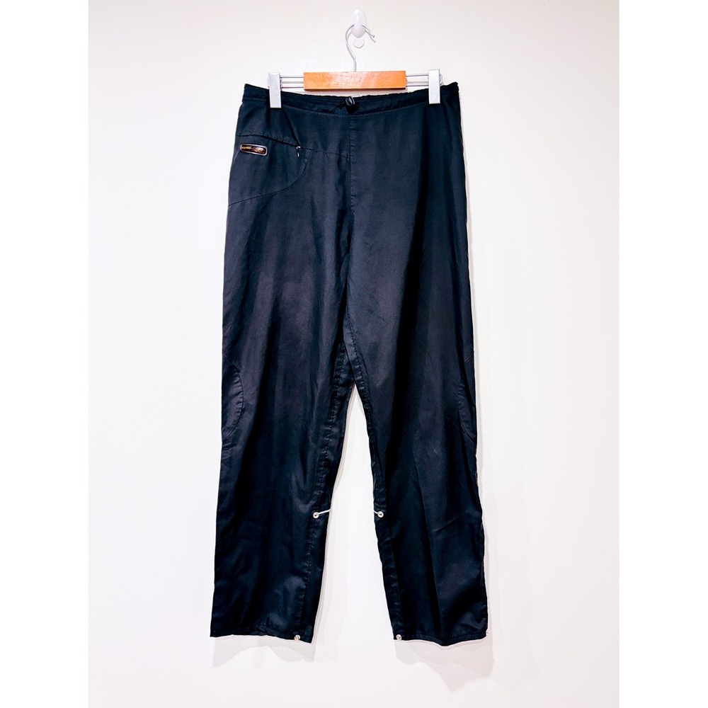 ORAGE Black windbreaker pants | Outdoor waterproof utility | Medium
